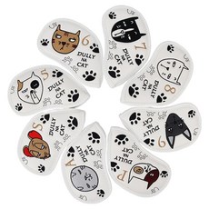 DULLY NA CAT 家庭鐵桿套8件組, 白色, 1套