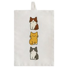 어번던스 콩콩씨의 잡화 스위치 일러스트 패브릭 콘센트 커버, 7 야옹삼남매(791161)