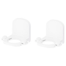 뉴앤룩 사이즈 조절가능 무타공 디스펜서 홀더 공병 걸이, 화이트, 2개