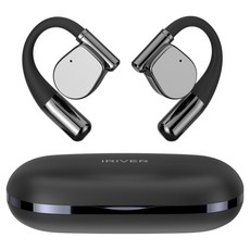 아이리버 오픈핏 귀걸이형 무선 V6.0 C타입 블루투스 이어폰, 블랙, IB-IX7