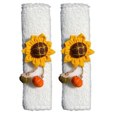 소담몰 귀여운 안전벨트 커버 25 x 7.5 cm, 해바라기, 2개