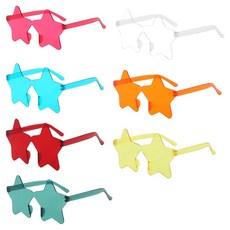 MaDaKkuMi 星星愛心派對眼鏡7件組 星星, I, 1套