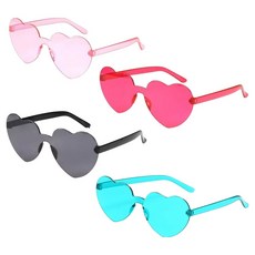 마다꾸미 별하트 파티안경 4종 세트 하트, A, 1세트