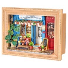 Rolife 若來 鮮花花店 3D 立體拼圖 DP003, 混合色, 1個, 183件