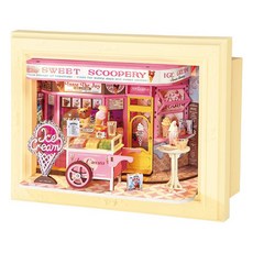 Rolife 若來 甜蜜冰淇淋店 3D 立體拼圖 DP002, 1個, 混合色