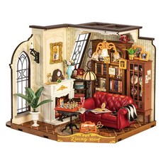 Rolife 若來 3D相框 凱瑟琳客廳 DIY 微型模型, 混合色, 1個, 284件