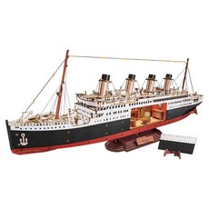 Rolife 若來 木製鐵達尼號DIY微縮模型, 混合色, 1個, 433件