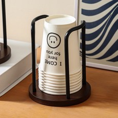 로이 원목 종이컵 정리홀더 싱글, 1개