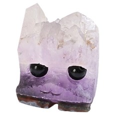 德普羅商務 室內裝飾品 感性可愛石頭 寵物石 紫水晶質感石, 混合顏色