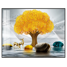 Kkokkong E Mall 簡約輕便配電箱蓋 室內裝飾畫框 116 油壓式, 黑色