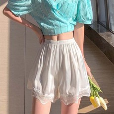 투이스타 루즈핏 레이스 속 바지