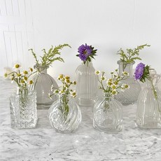 室內裝飾迷你花瓶組, 透明