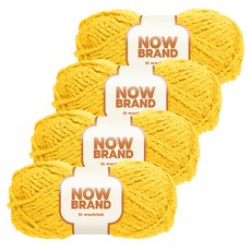 WoolClub Now Brand 高級柔軟睡眠紗編織線 80g, 504, 4個