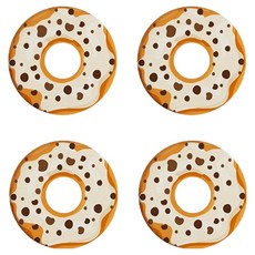 PDS Living 珪藻土甜甜圈造型杯墊, 4個, 01