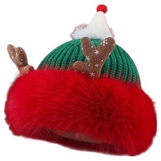 Mabso Shop 聖誕魯道夫鹿角冬季帽 BRP2029 FREE, B款, 1個