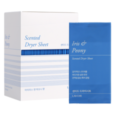 LAVOIR 衣物柔軟香氛烘衣紙 鳶尾牡丹, 1個, 40片