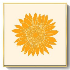 恩熙魔法 幸運療癒向日葵彩繪畫框 B, 金色