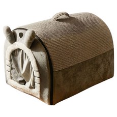 가또나인 고양이 토끼굴 커튼 숨숨집, 그레이, 1개