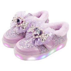 FootFoot Sparkle Gem Coco LED 毛絨運動鞋