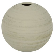 恩熙魔法 霧面簡約甕形陶瓷花瓶, 暖灰色