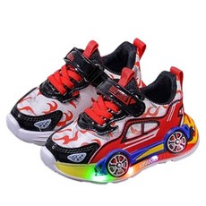 BeBemaru 兒童款 9398 動作車發光運動鞋