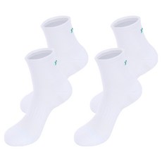 피지에이 밀착 서포트 스포츠 중목양말 PGMSC 55057/PGAM-62, 화이트, 4개
