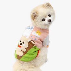 ITS DOG 狗狗無尾熊針織開襟衫, 紅色, 1個