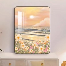 Eunhee Magic 室內裝飾畫框 街邊盛開的花朵 B, 金色