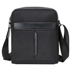 CAPACCI 男士上班族休閒簡約中型斜揹包 G-807, 黑色