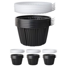 Bloom at home 馬鈴薯排骨湯 參雞湯用碗 黑色 210mm 大 + 蓋子組合, 20套