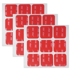 3M VHB 3M 超強力壓克力泡棉方形透明雙面膠帶 25 x 25 mm 9入, 3個