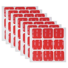 브이에이치비 3M 초강력 아크릴폼 사각형 투명 양면테이프 25 x 25 mm 9p, 7개