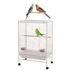 펫츠핸들러 앵무새 페럿 튜브 케이지 50 x 30.5 x 74.5 cm LY-203, 화이트, 1개