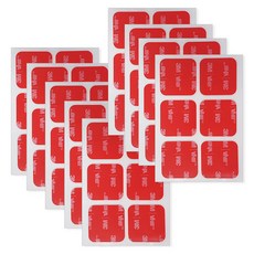 브이에이치비 3M 초강력 아크릴폼 사각형 투명 양면테이프 15 x 15 mm 6p, 9개