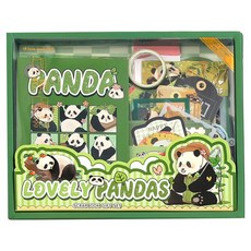 Sticony 剪貼簿日記裝飾組, 可愛熊貓, 1套
