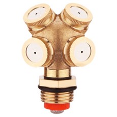 Alsongi 噴霧噴嘴 灌溉灑水器 花園噴霧 類型6 4孔噴霧 4噴嘴, 混合顏色, 1個