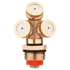 Alsongi 噴霧噴嘴 灌溉灑水器 花園噴霧型 5/4吋 附3個含濾網的噴嘴, 混合色, 1個