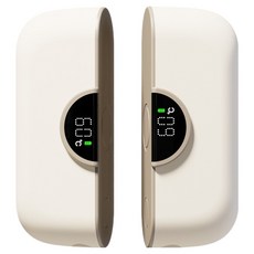 캠텔 듀얼 마그네틱 LCD USB C타입 손난로, 화이트, CA-6000W