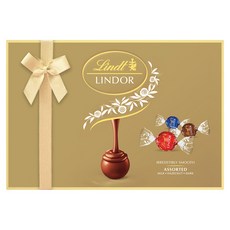 Lindt 瑞士蓮 LINDOR LINDOR 瑞寶綜合巧克力球 3種 x 6入 組 225g, 1套