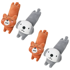 寵物夢工廠 貓薄荷靠枕玩具 4個裝, 款式隨機, 1套