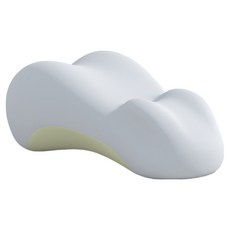 HONDONI 人體工學9D多功能床上趴睡靠枕 Q13-GY, 淺灰色