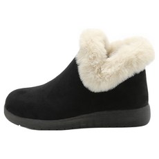 잭앤질 여성용 퍼트리밍 폭신 앵클 털부츠 JD5777