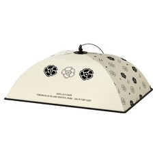 SUNORO 四層鋁箔保溫加厚飯桌罩 大山茶花 方形, 1個