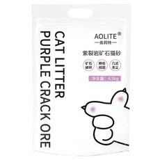 AOLITE 奧利特 紫裂岩礦石貓砂, 4.5kg, 1個, 水蜜桃味