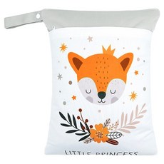 我家寶貝 雙層防水收納袋/尿布袋/旅行收納防水袋, 狐狸