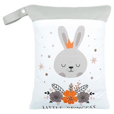 我家寶貝 雙層防水收納袋/尿布袋/旅行收納防水袋, 兔子