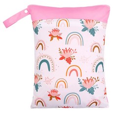 我家寶貝 雙層防水收納袋/尿布袋/旅行收納防水袋, 花園