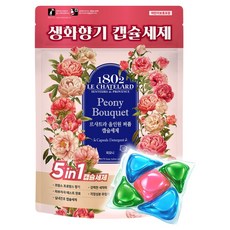 르샤트라1802 실내건조 일반드럼겸용 올인원 퍼퓸 피오니 캡슐세제, 1개, 30개입