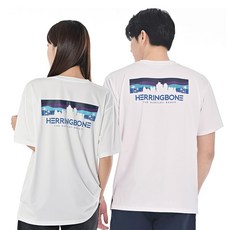 HERRINGBONE apparel 寬鬆版防磨短袖上衣 RH366, 白色