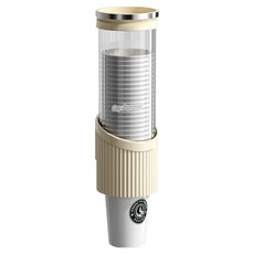 로이 원통형 벽걸이 종이컵 디스펜서, 크림, 1개